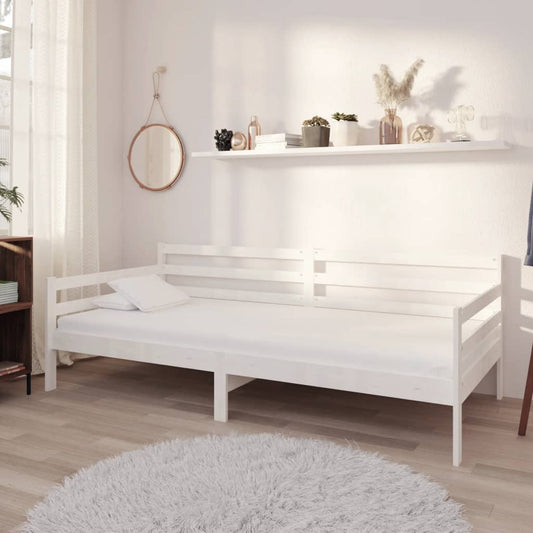 Dormeuse Bianca in Legno Massello di Pino 90x200 cm | homemem39