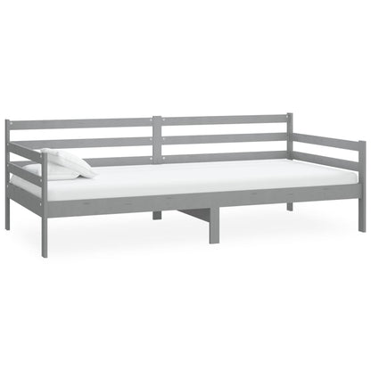 Dormeuse Grigia in Legno Massello di Pino 90x200 cm