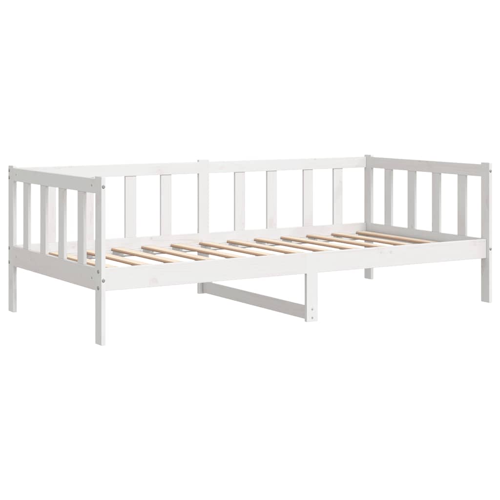 Dormeuse Bianca in Legno Massello di Pino 90x200 cm | homemem39
