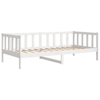 Dormeuse Bianca in Legno Massello di Pino 90x200 cm | homemem39