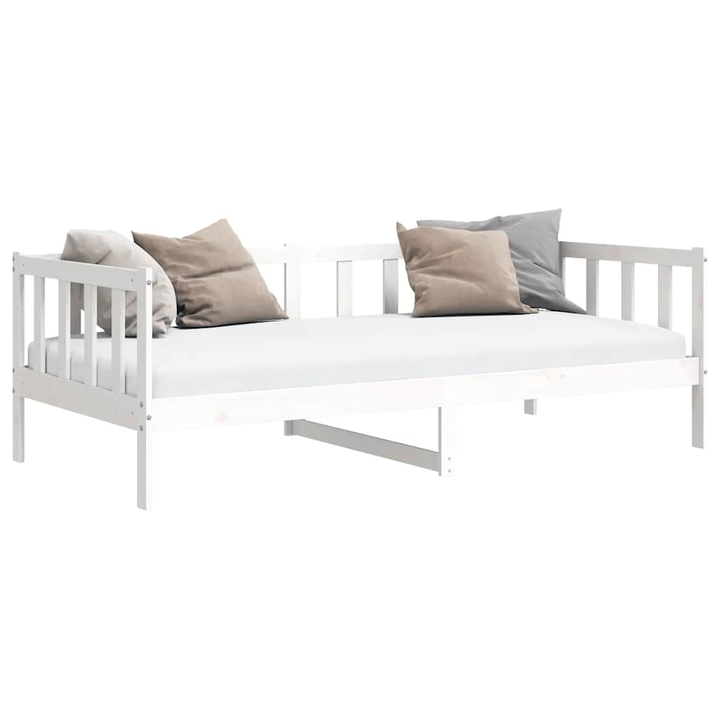 Dormeuse Bianca in Legno Massello di Pino 90x200 cm | homemem39