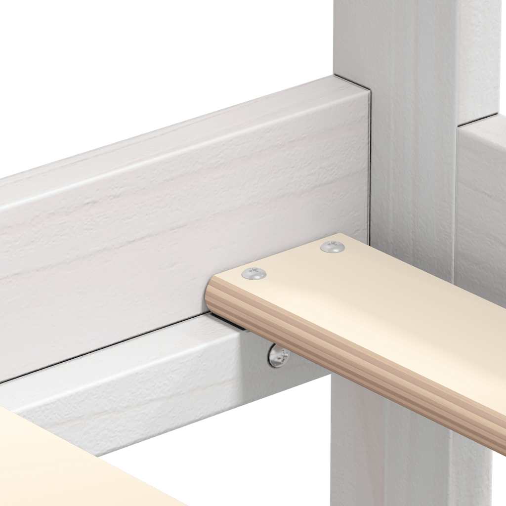 Dormeuse Bianca in Legno Massello di Pino 90x200 cm - homemem39