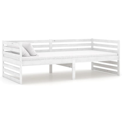 Dormeuse Bianca in Legno Massello di Pino 90x200 cm | homemem39