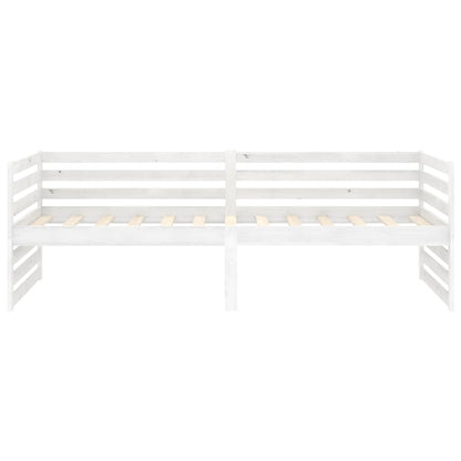 Dormeuse Bianca in Legno Massello di Pino 90x200 cm | homemem39