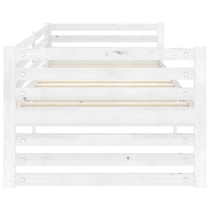 Dormeuse Bianca in Legno Massello di Pino 90x200 cm | homemem39