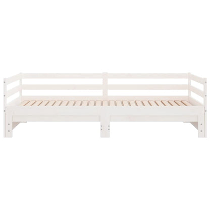 Dormeuse Estraibile Bianca in Massello di Pino 2x(90x200) cm | homemem39