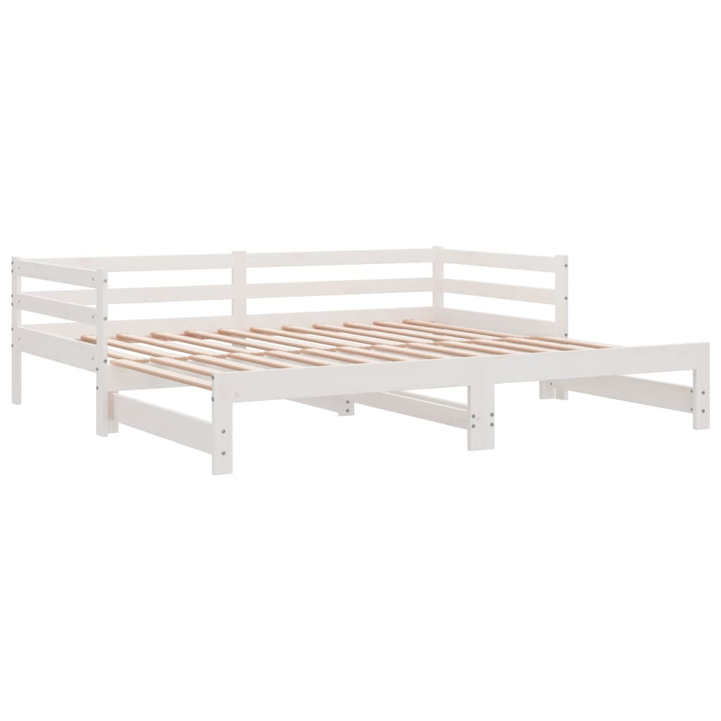 Dormeuse Estraibile Bianca in Massello di Pino 2x(90x200) cm | homemem39