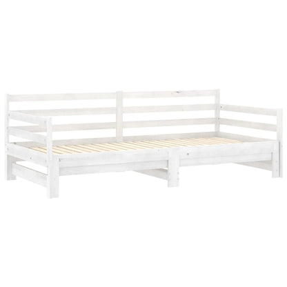 Dormeuse Estraibile Bianca in Massello di Pino 2x(90x200) cm | homemem39
