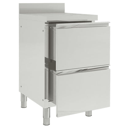 Mobili da cucina commerciali con 2 cassetti 2 pz 50x60x96 cm