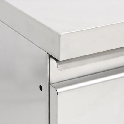Mobili da cucina commerciali con 2 cassetti 2 pz 50x60x96 cm