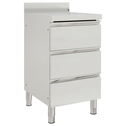Mobili da cucina commerciali con 3 cassetti 2 pz 50x60x96 cm - homemem39