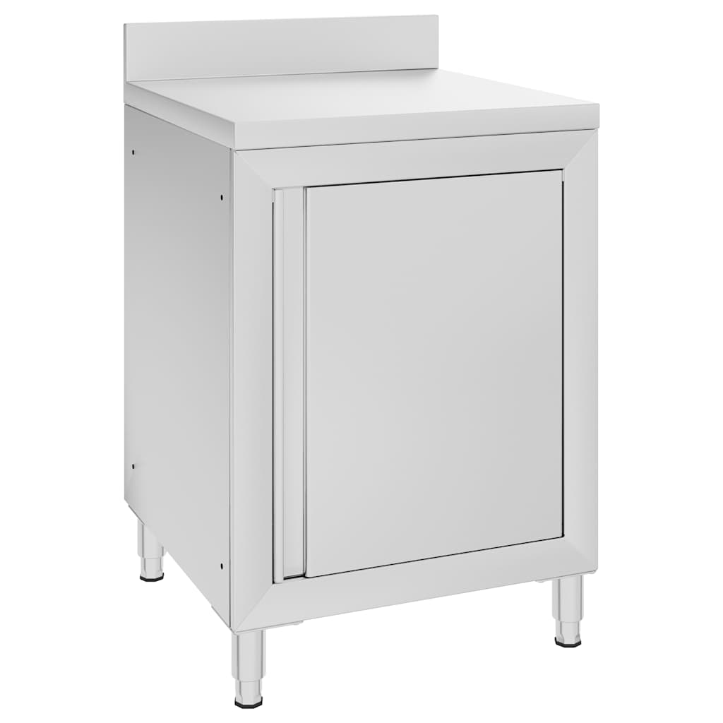 Mobiletti da Cucina Commerciale 2 pz in Acciaio Inox - homemem39