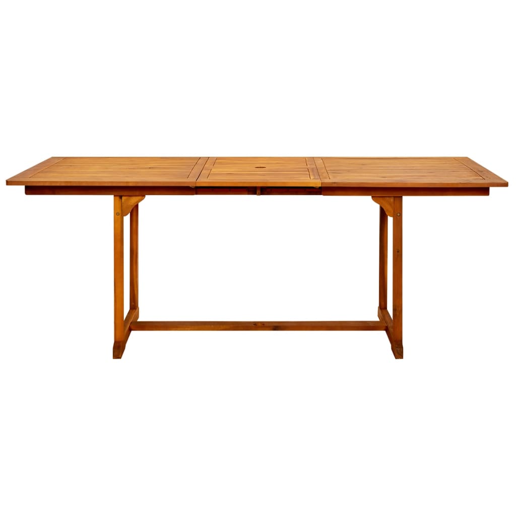Tavolo da Pranzo per Esterni (150-200)x100x75cm Massello Acacia | homemem39