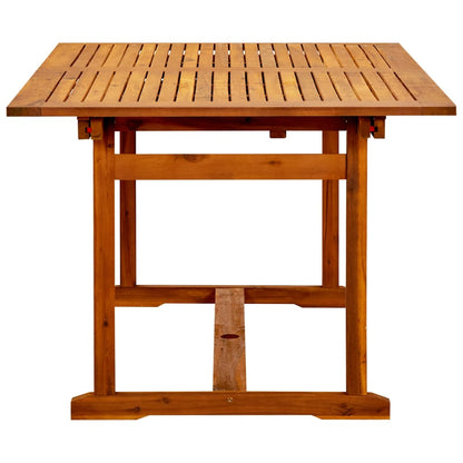 Tavolo da Pranzo per Esterni (150-200)x100x75cm Massello Acacia | homemem39