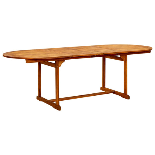 Tavolo da Pranzo per Esterni (160-240)x100x75cm Massello Acacia | homemem39