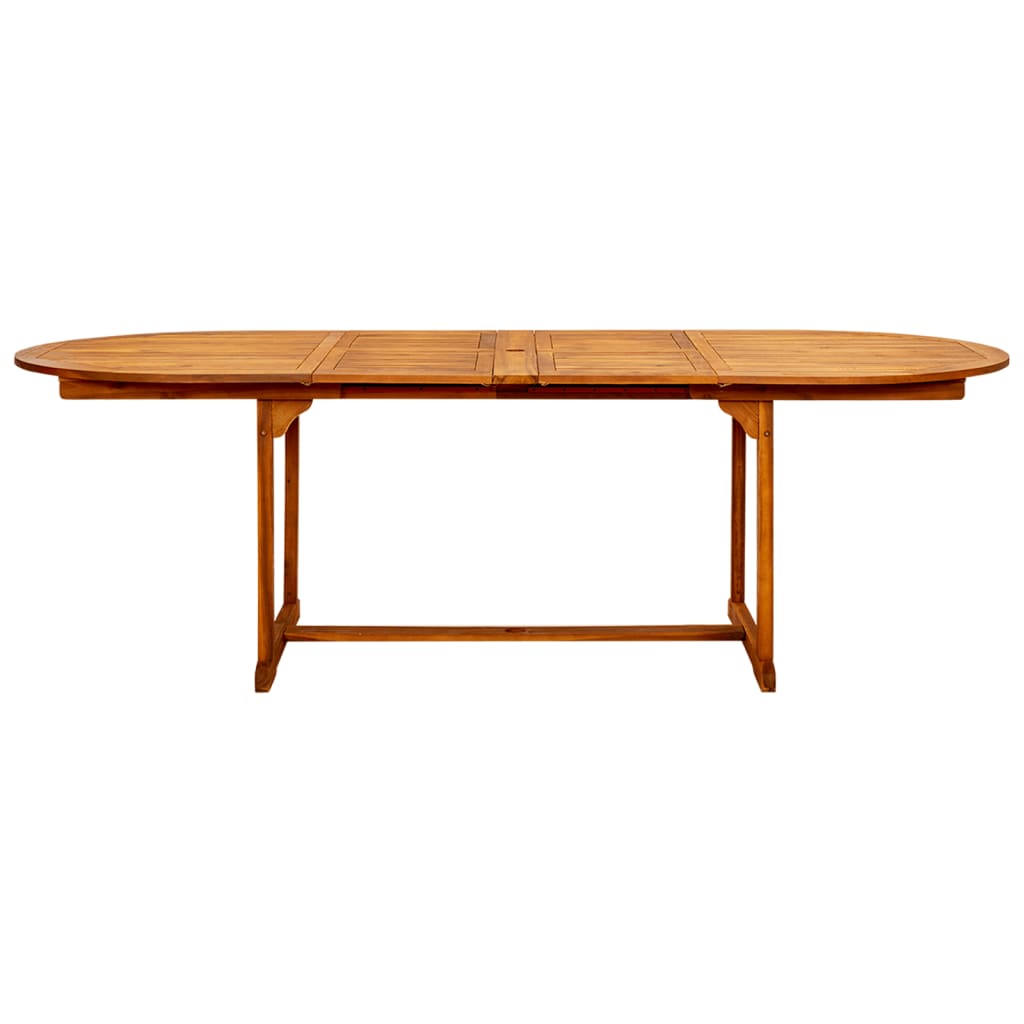 Tavolo da Pranzo per Esterni (160-240)x100x75cm Massello Acacia | homemem39