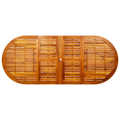 Tavolo da Pranzo per Esterni (160-240)x100x75cm Massello Acacia | homemem39