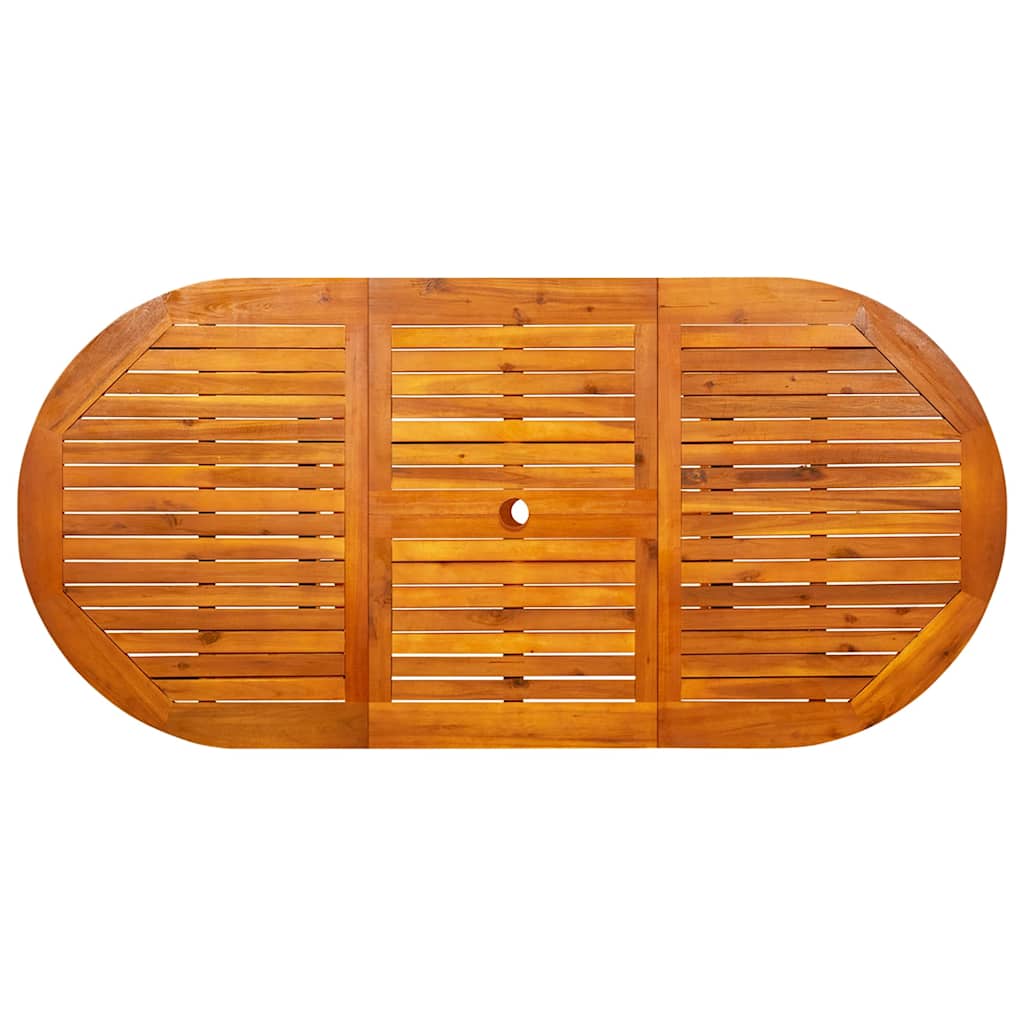 Tavolo da Pranzo per Esterni (120-170)x80x75 cm in Legno Acacia
