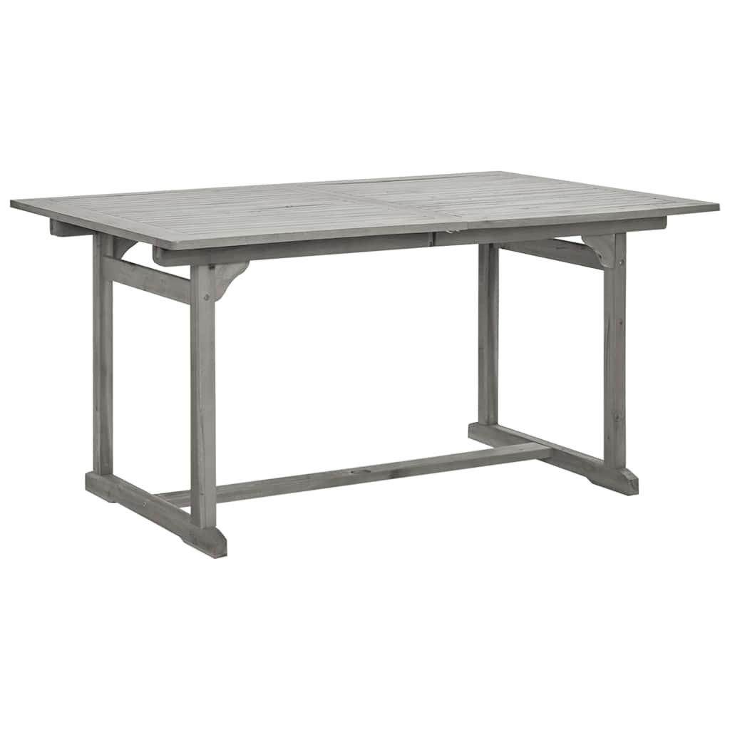 Tavolo da Pranzo per Esterni (150-200)x100x75cm Massello Acacia | homemem39
