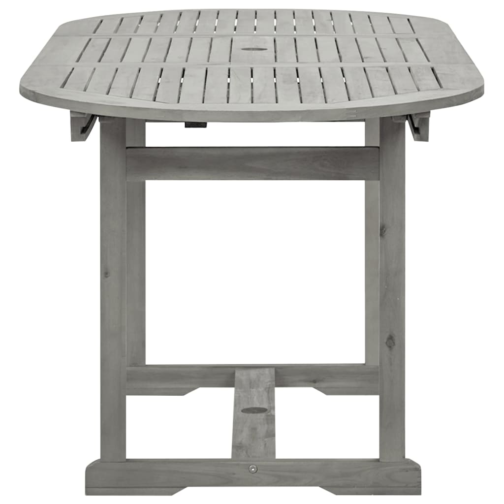 Tavolo da Pranzo per Esterni (120-170)x80x75 cm Massello Acacia