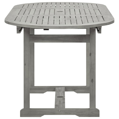 Tavolo da Pranzo per Esterni (120-170)x80x75 cm Massello Acacia