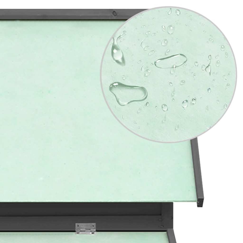 Pollaio Grigio e Bianco 150x96x110 cm Legno Massello di Abete - homemem39