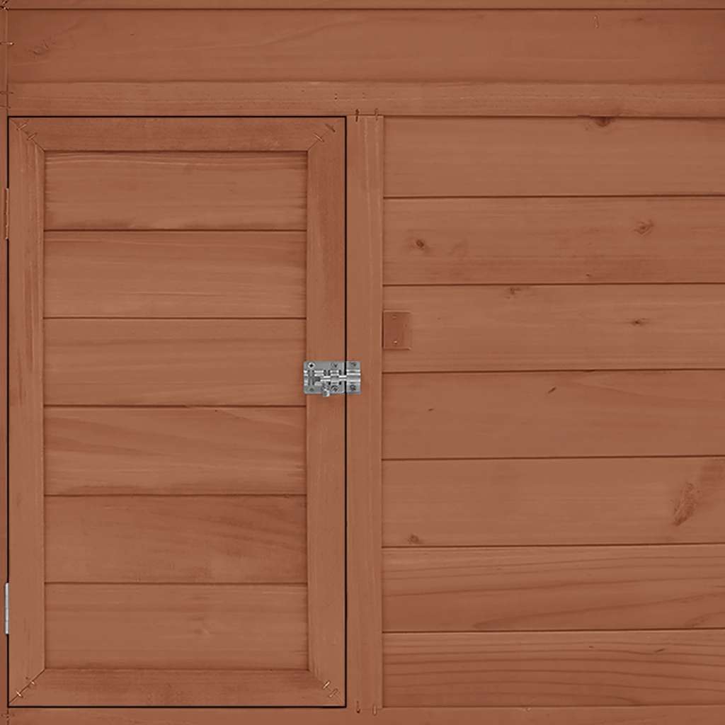 Pollaio Moka e Bianco 150x96x110 cm Legno Massello di Abete - homemem39