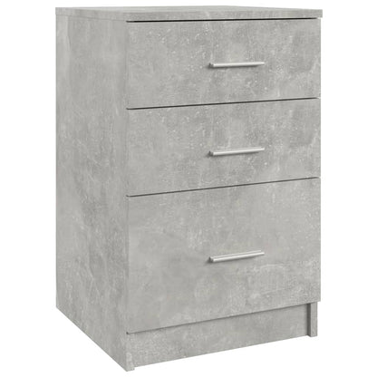 Comodino Grigio Cemento 40x40x63 cm in Legno Multistrato - homemem39