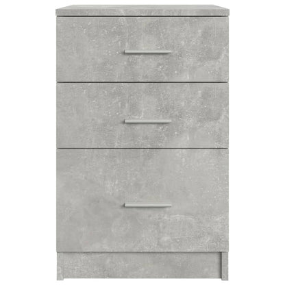 Comodino Grigio Cemento 40x40x63 cm in Legno Multistrato - homemem39