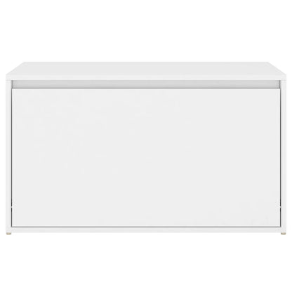 Panca da Ingresso 80x40x45 cm Bianca in Truciolato