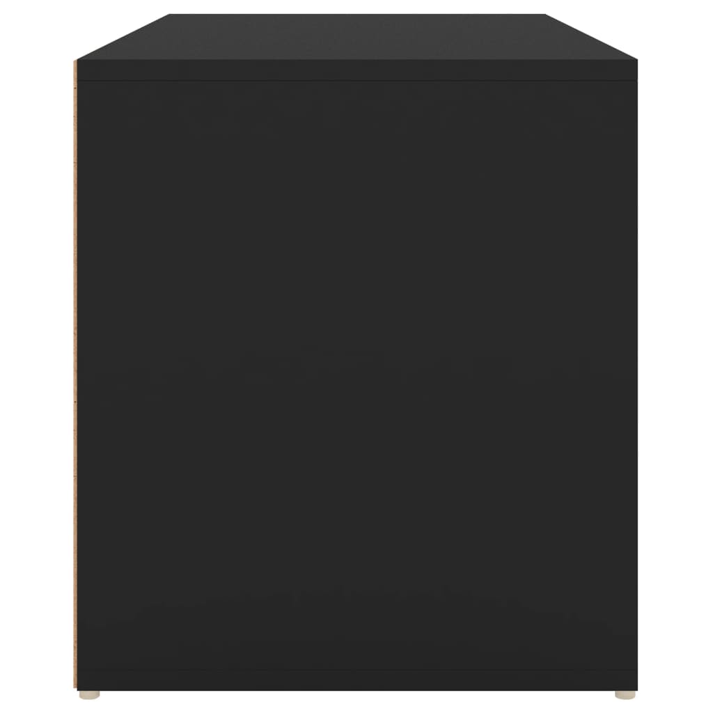 Panca da Ingresso 80x40x45 cm Nera in Truciolato - homemem39