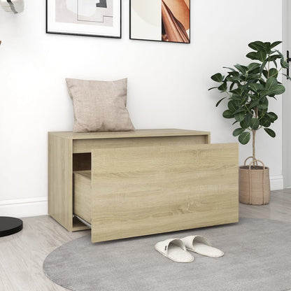 Panca da Ingresso 80x40x45 cm Rovere Sonoma Truciolato - homemem39