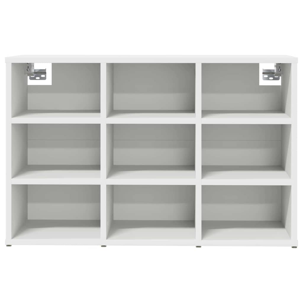 Mobile per scarpe Bianco 77,5 x 30 x 51 cm Legno multistrato