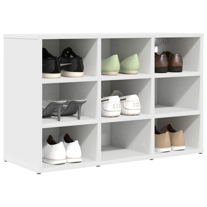 Mobile per scarpe Bianco 77,5 x 30 x 51 cm Legno multistrato