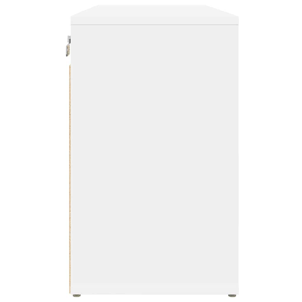Mobile per scarpe Bianco 77,5 x 30 x 51 cm Legno multistrato