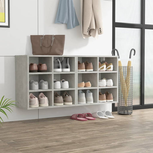 Scarpiere 2 pz Grigie Cemento 52,5x30x50 cm - homemem39