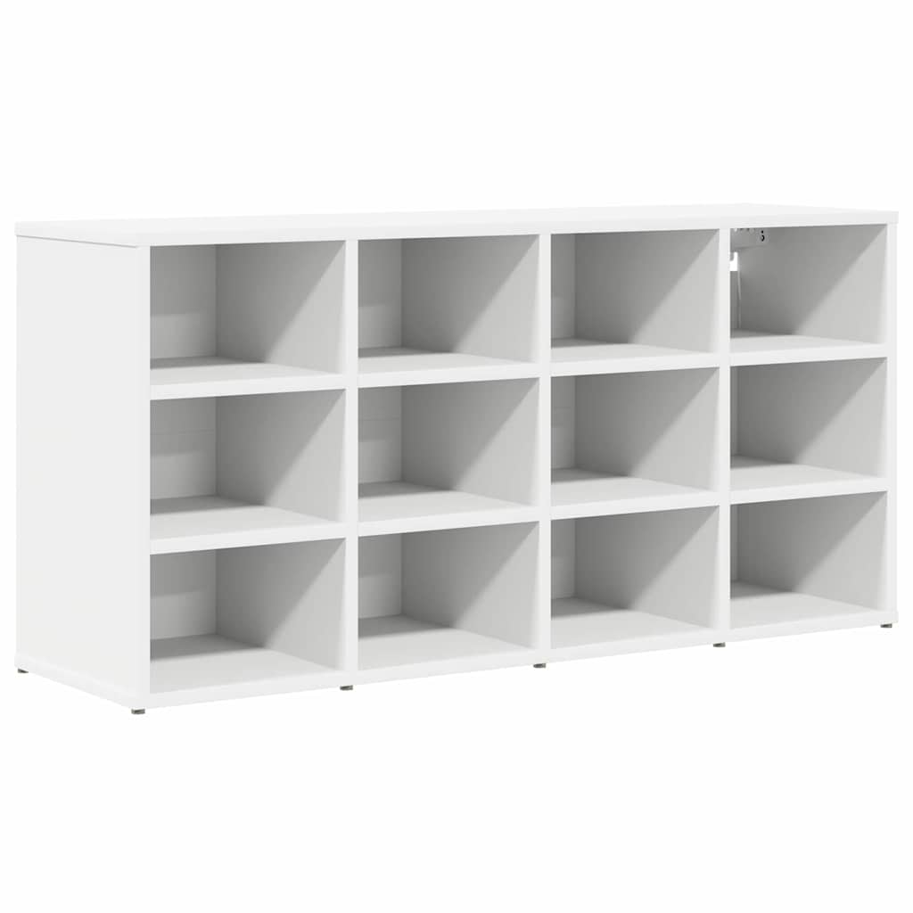 Mobile per scarpe Bianco 103 x 30 x 51 cm Legno multistrato