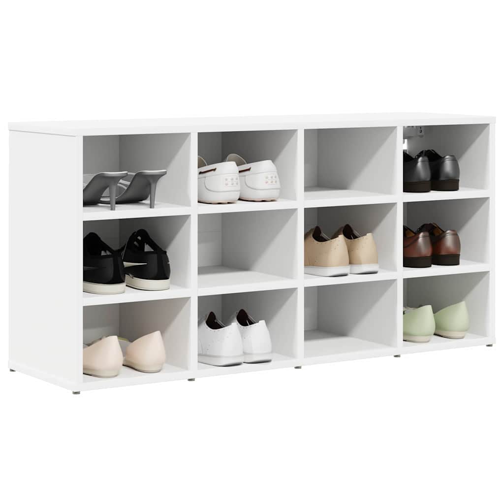 Mobile per scarpe Bianco 103 x 30 x 51 cm Legno multistrato