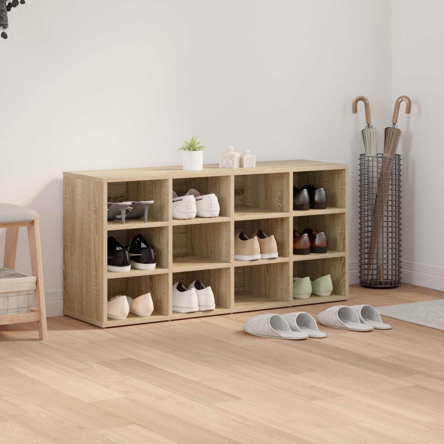 Mobile per scarpe Rovere Sonoma 103 x 30 x 51 cm