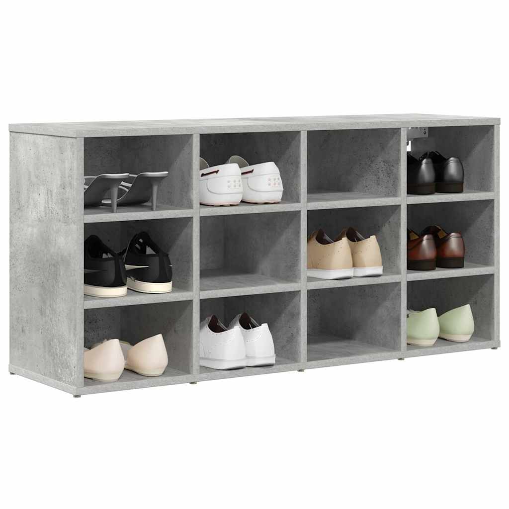 Mobile per scarpe Grigio cemento 103 x 30 x 51 cm
