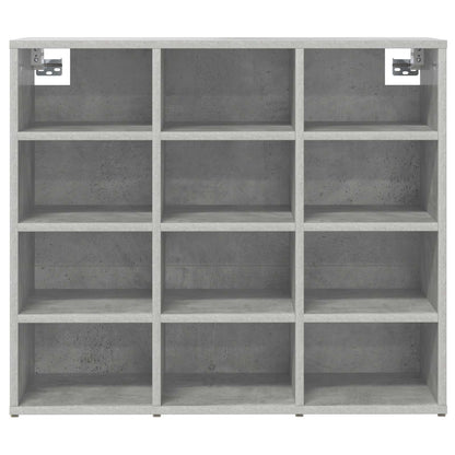 Mobile per scarpe Grigio cemento 77,5 x 30 x 67 cm