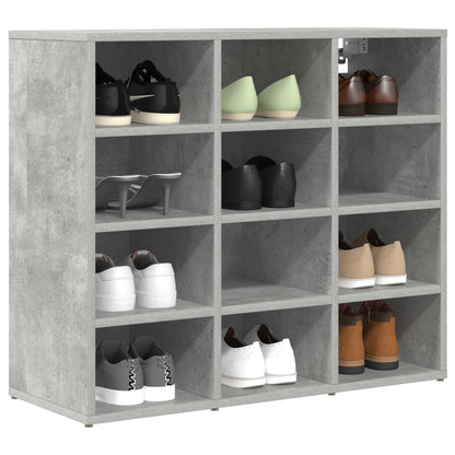 Mobile per scarpe Grigio cemento 77,5 x 30 x 67 cm