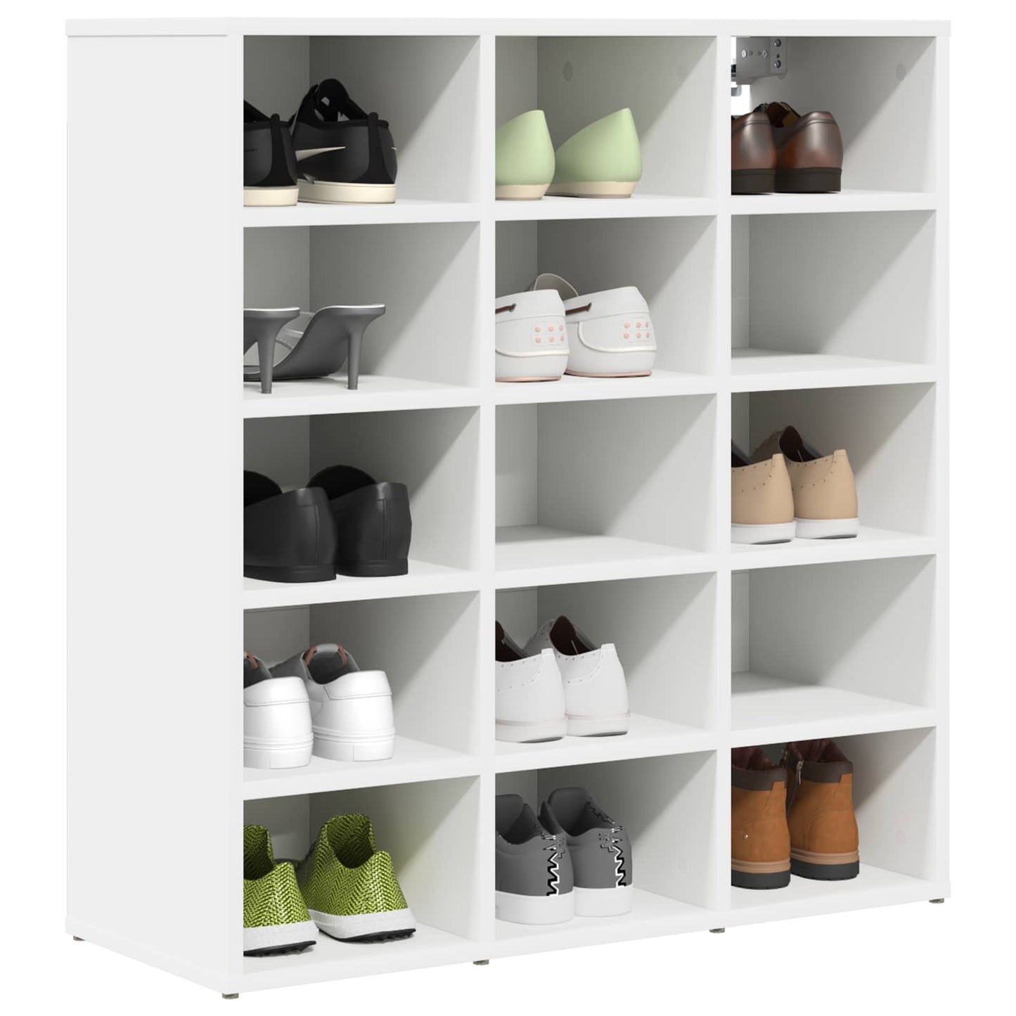 Mobile per scarpe Bianco 77,5 x 30 x 83,5 cm Legno multistrato