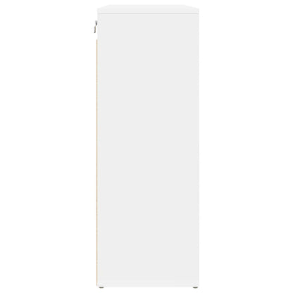 Mobile per scarpe Bianco 77,5 x 30 x 83,5 cm Legno multistrato