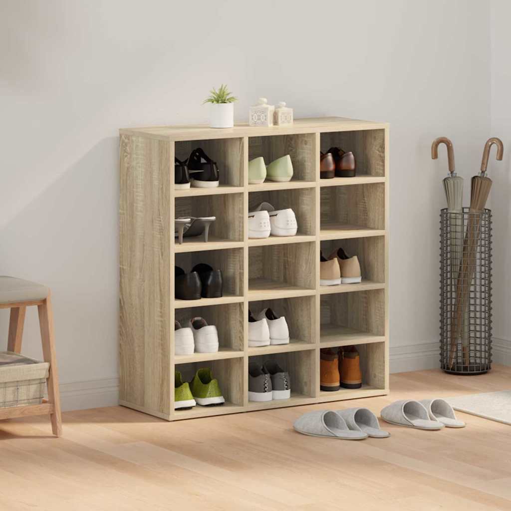 Mobile per scarpe Rovere Sonoma 77,5 x 30 x 83,5 cm