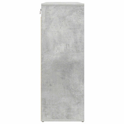Mobile per scarpe Grigio cemento 77,5 x 30 x 83,5 cm