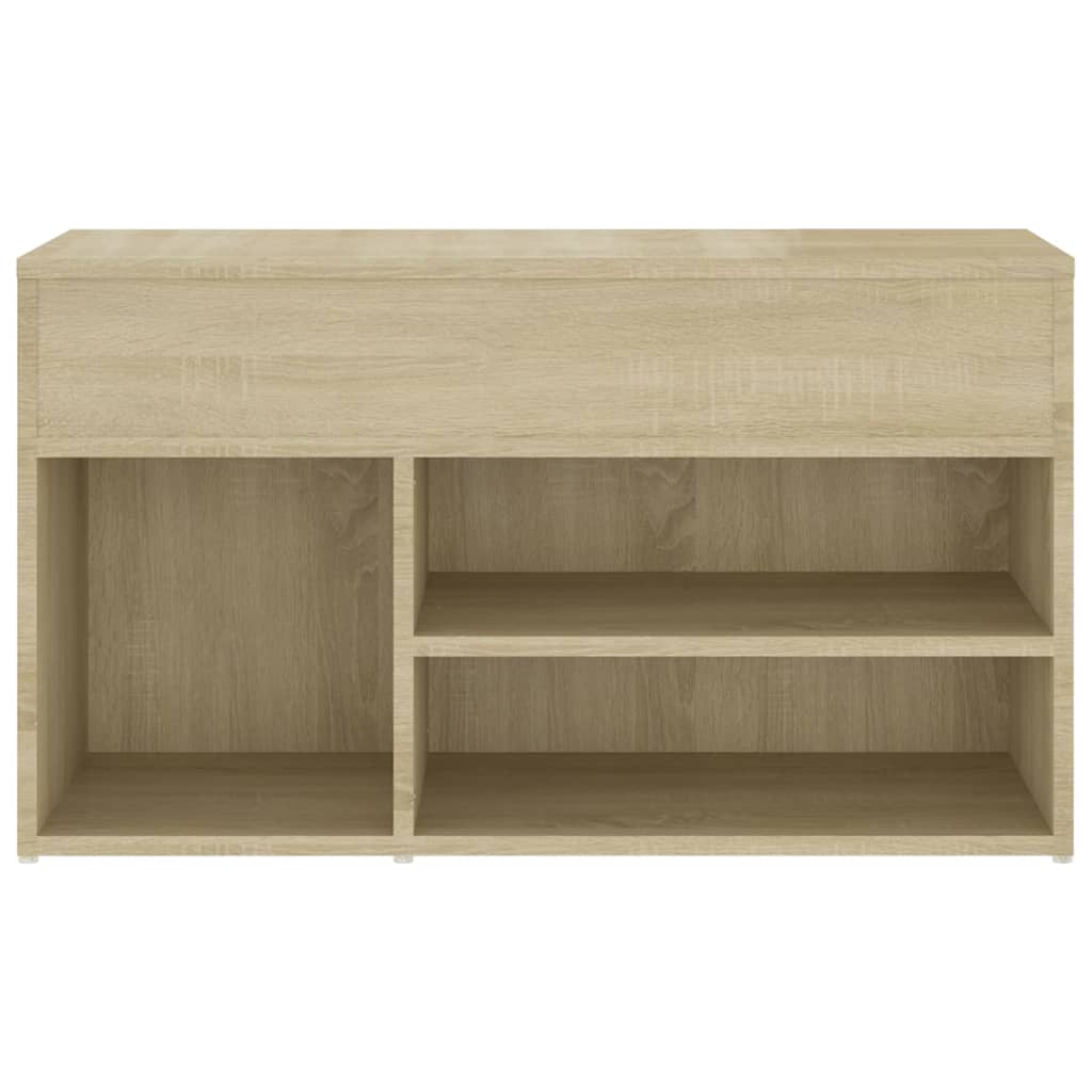 Panca Portascarpe Rovere Sonoma 103x30x54,5 cm in Truciolato - homemem39
