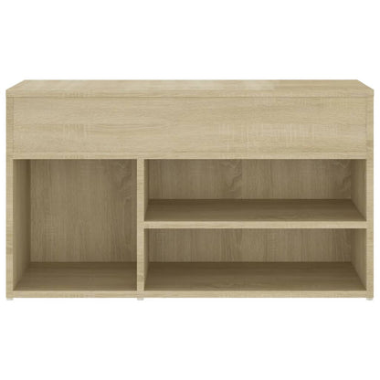 Panca Portascarpe Rovere Sonoma 103x30x54,5 cm in Truciolato - homemem39