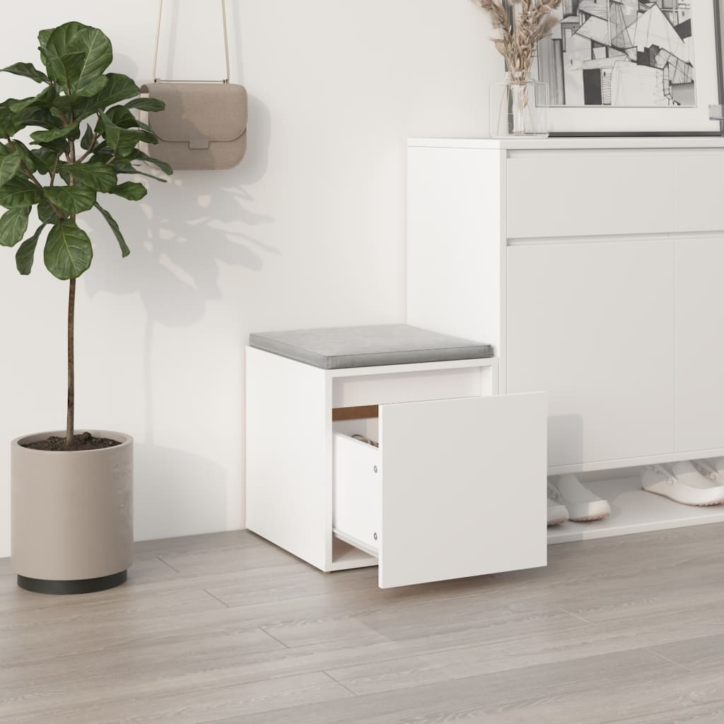 Cassetto Contenitore Bianco 40,5x40x40 cm in Legno Multistrato | homemem39