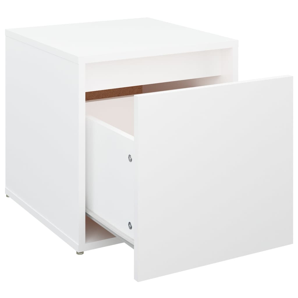 Cassetto Contenitore Bianco 40,5x40x40 cm in Legno Multistrato | homemem39